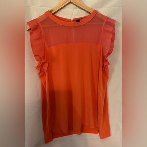 Worthington Blouse with dainty ruffle sleeves Size XL